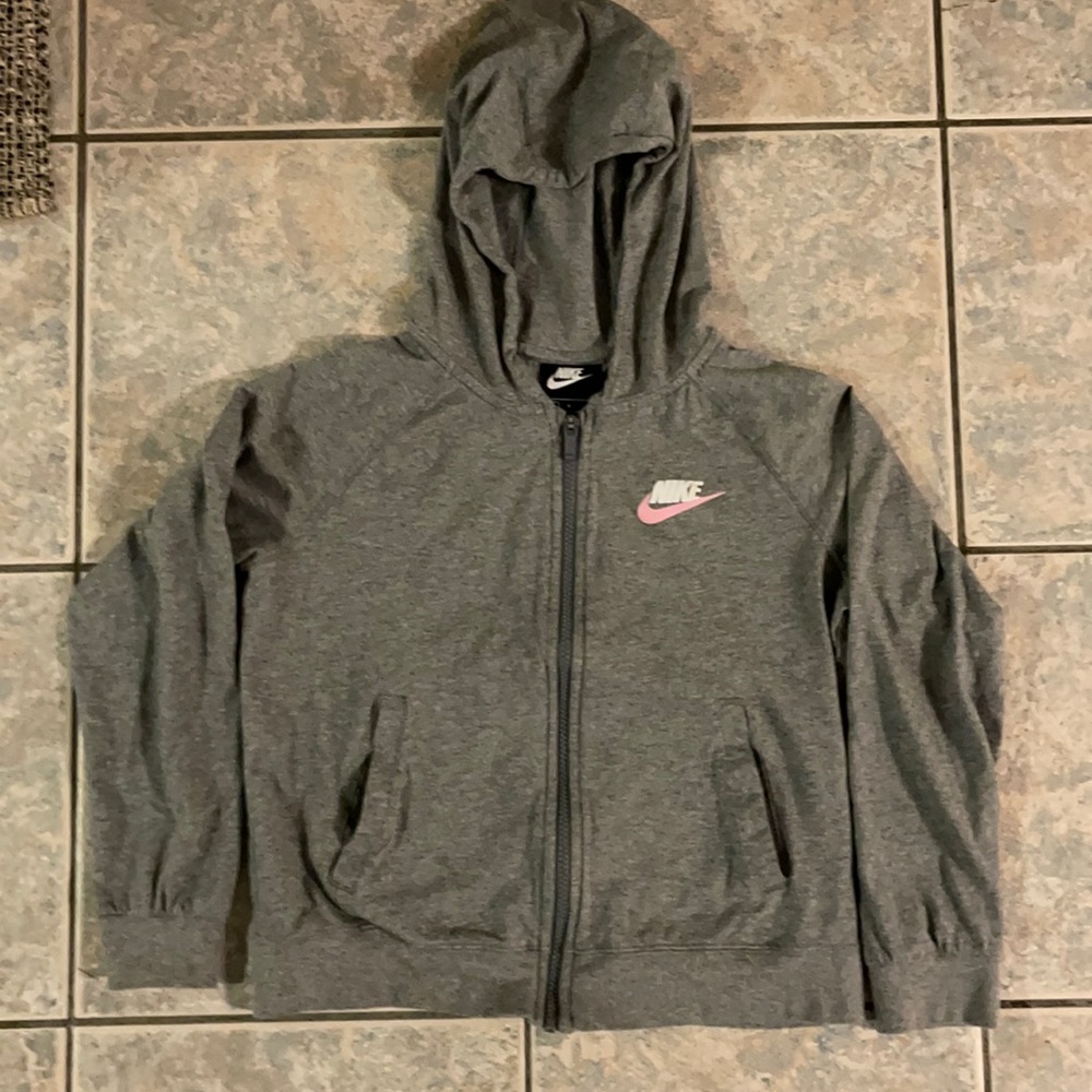 Nike Youth Zip-up lightweight long-sleeve shirt